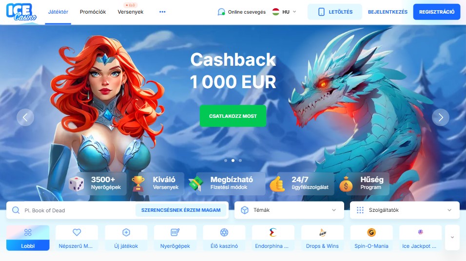 Ice Casino bónuszrendszer